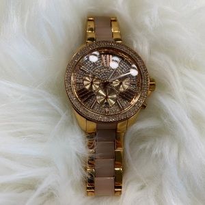 Michael Kors Rose Gold CZ Watch